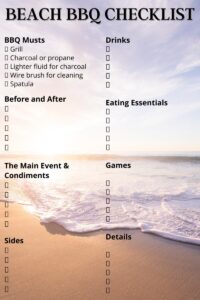 Beach BBQ Checklist (Printable)
